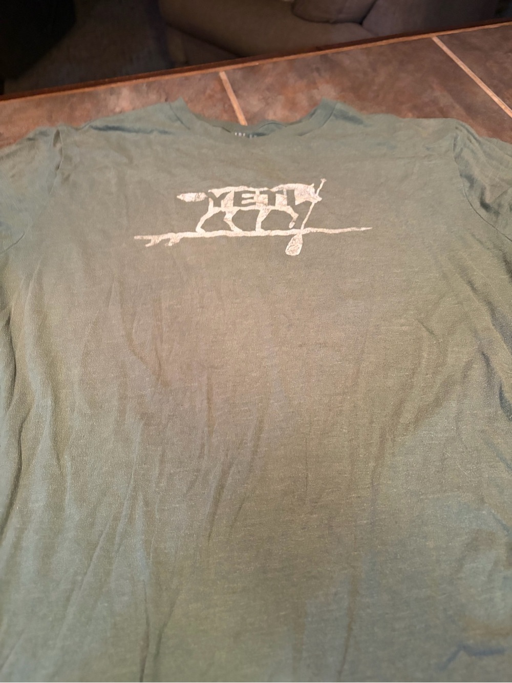 Yeti Men's Pine Green Logo Short Sleeve Tee